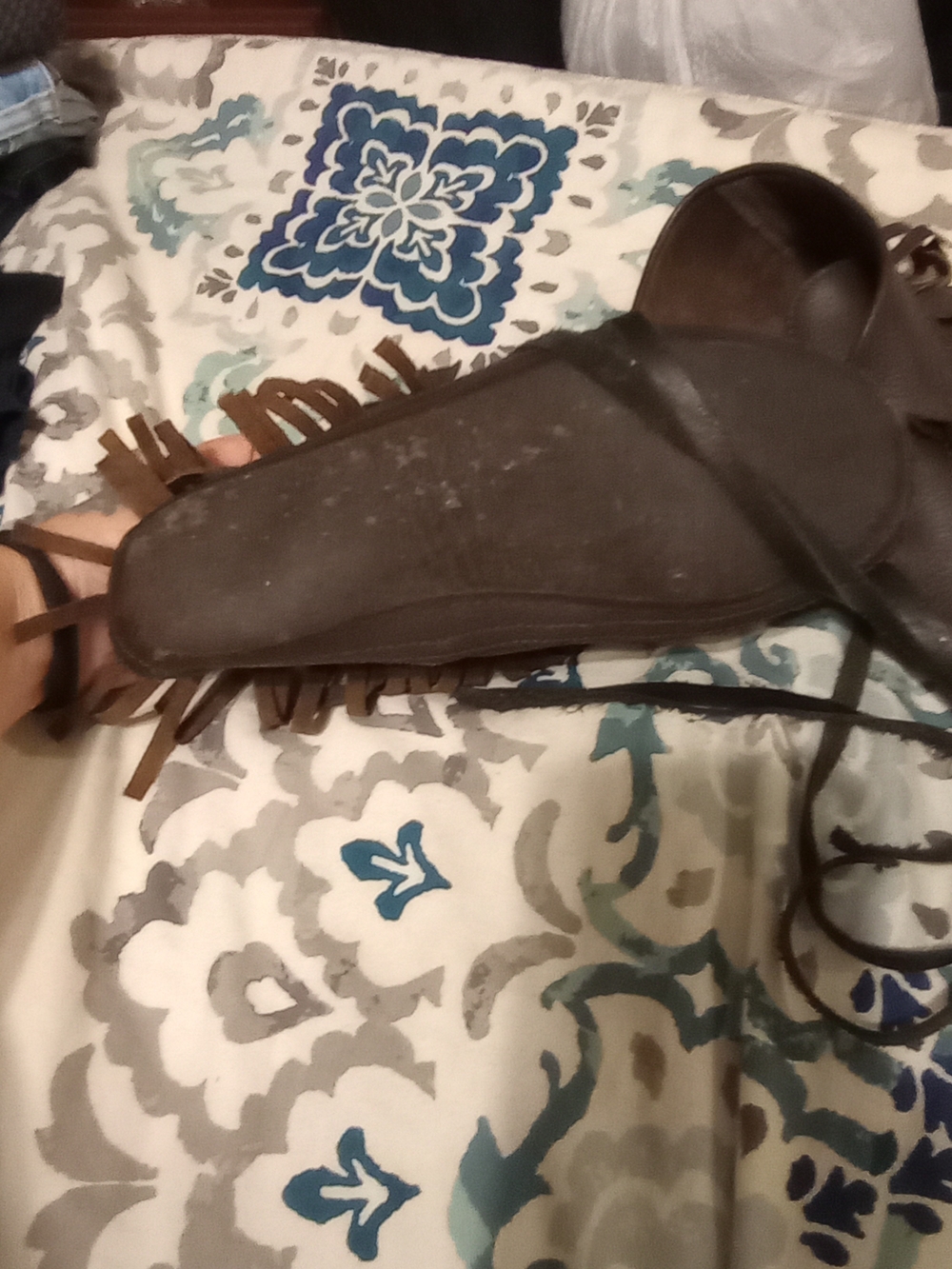 Free People Brown Fringe Moccasin Boots - Picture 4 of 4
